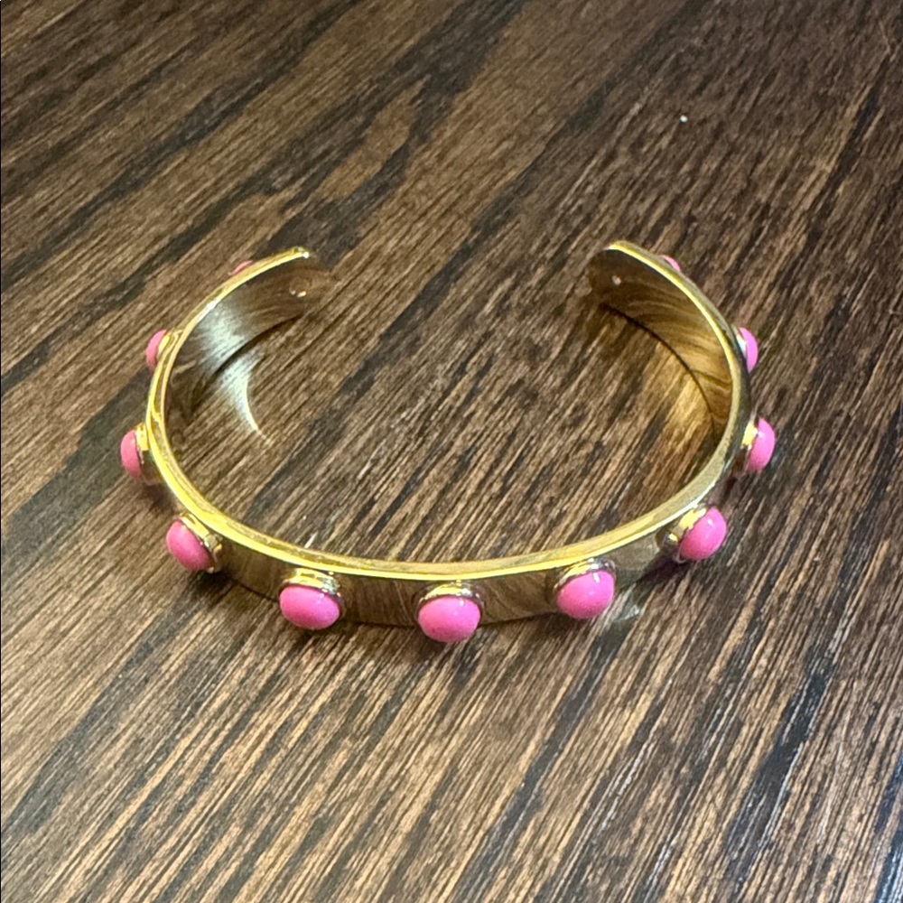 Kate Spade Tagalong Cuff Bracelet with Pink Accents